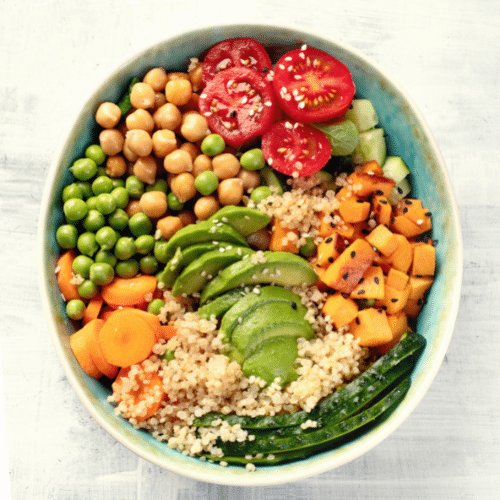 vegan vs keto: Vegan bowl