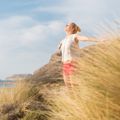 Woman enjoying sunshine