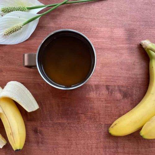 Banana peel tea recipe