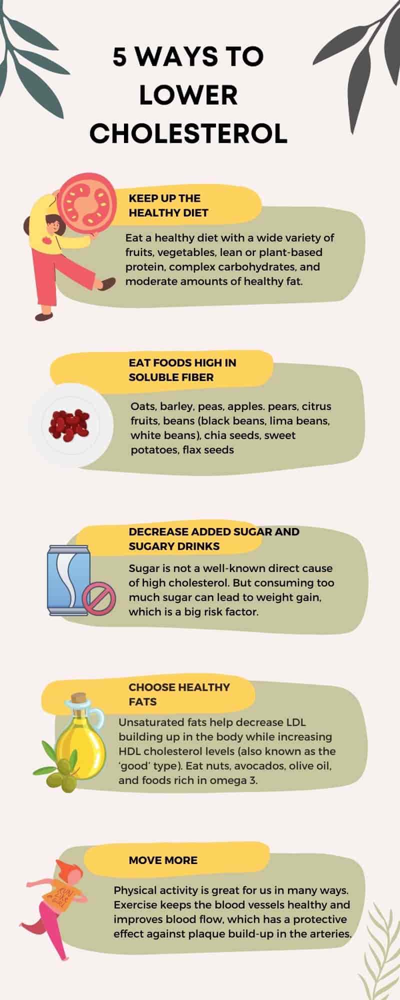 Menopause and cholesterol Infographic