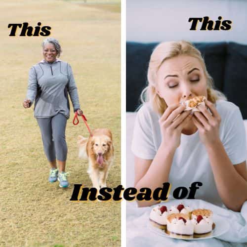 Walk instead of stress eat