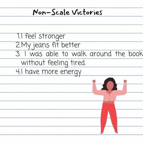 Non scale victories journal ideas