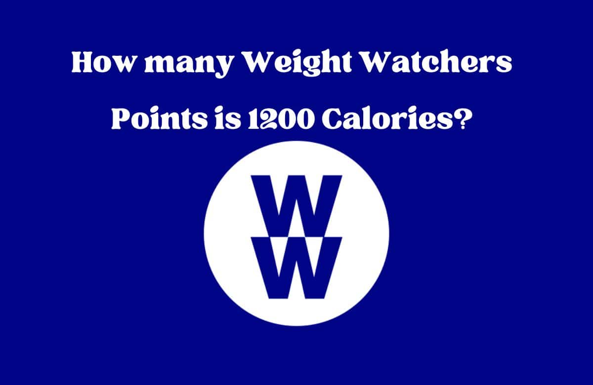 How many Weight Watchers Points is 1200 Calories?